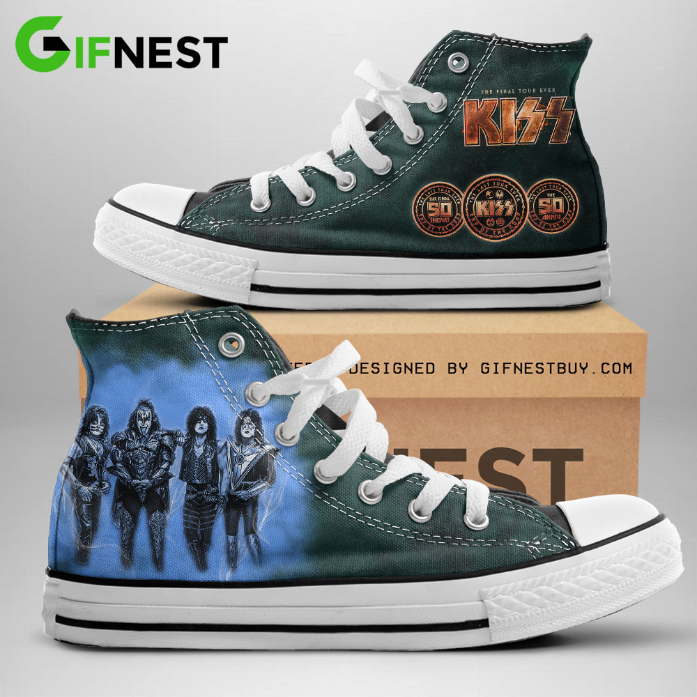 JWFancy Kiss High Top Canvas Sneakers Shoes For Men And Women