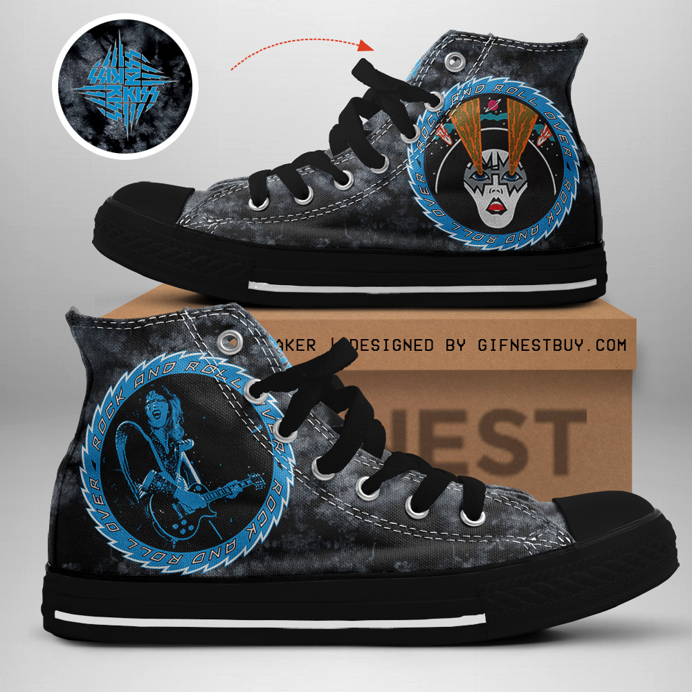 JWFancy Kiss High Top Canvas Sneakers Shoes For Men And Women