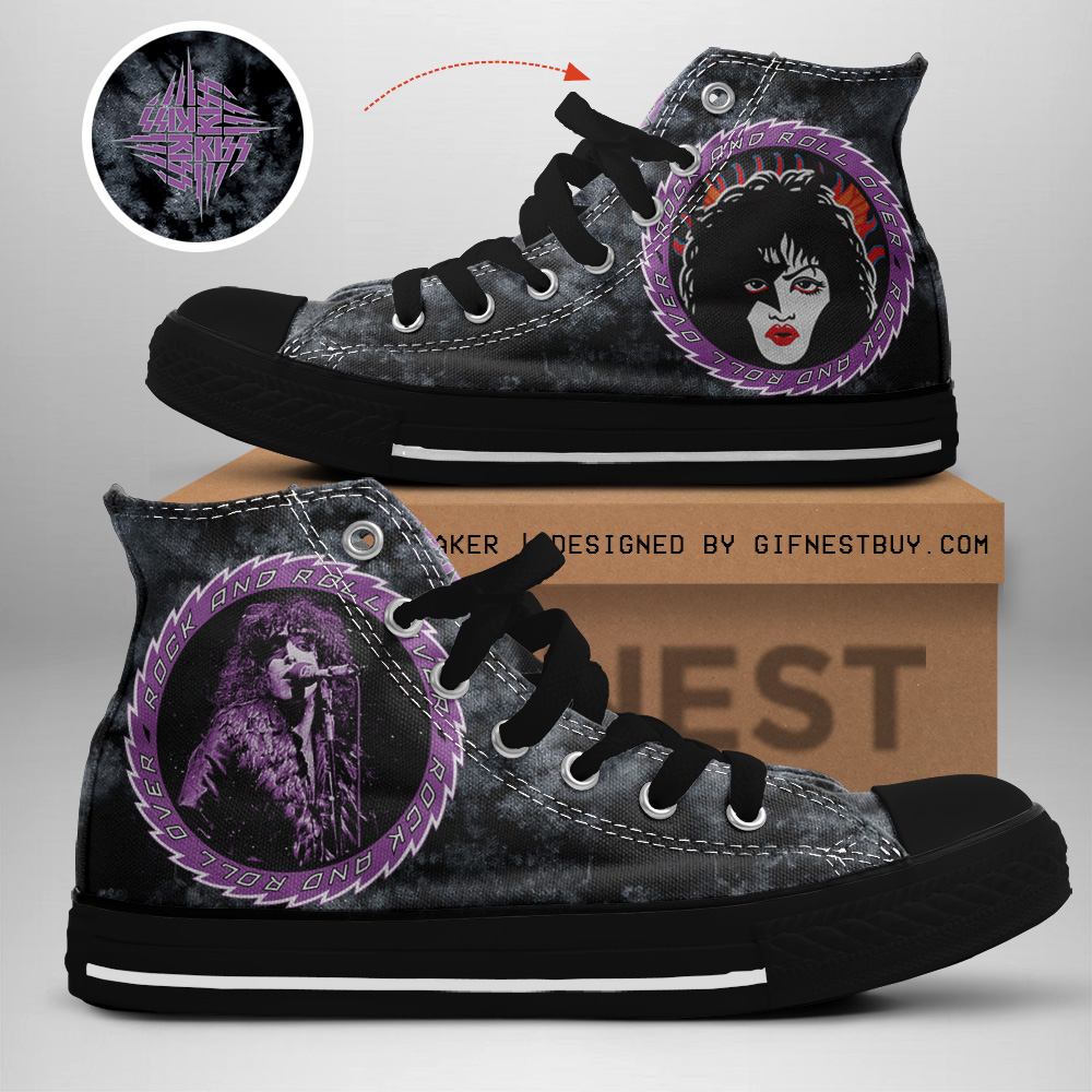 JWFancy Kiss High Top Canvas Sneakers Shoes For Men And Women