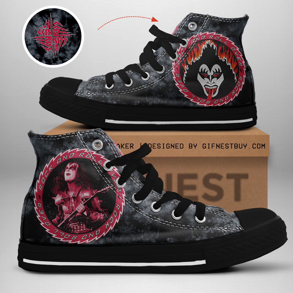 JWFancy Kiss High Top Canvas Sneakers Shoes For Men And Women