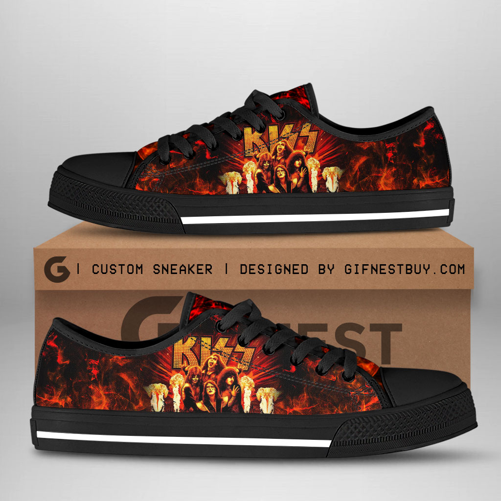 JWFancy Kiss Low Top Canvas Sneakers Shoes For Men And Women