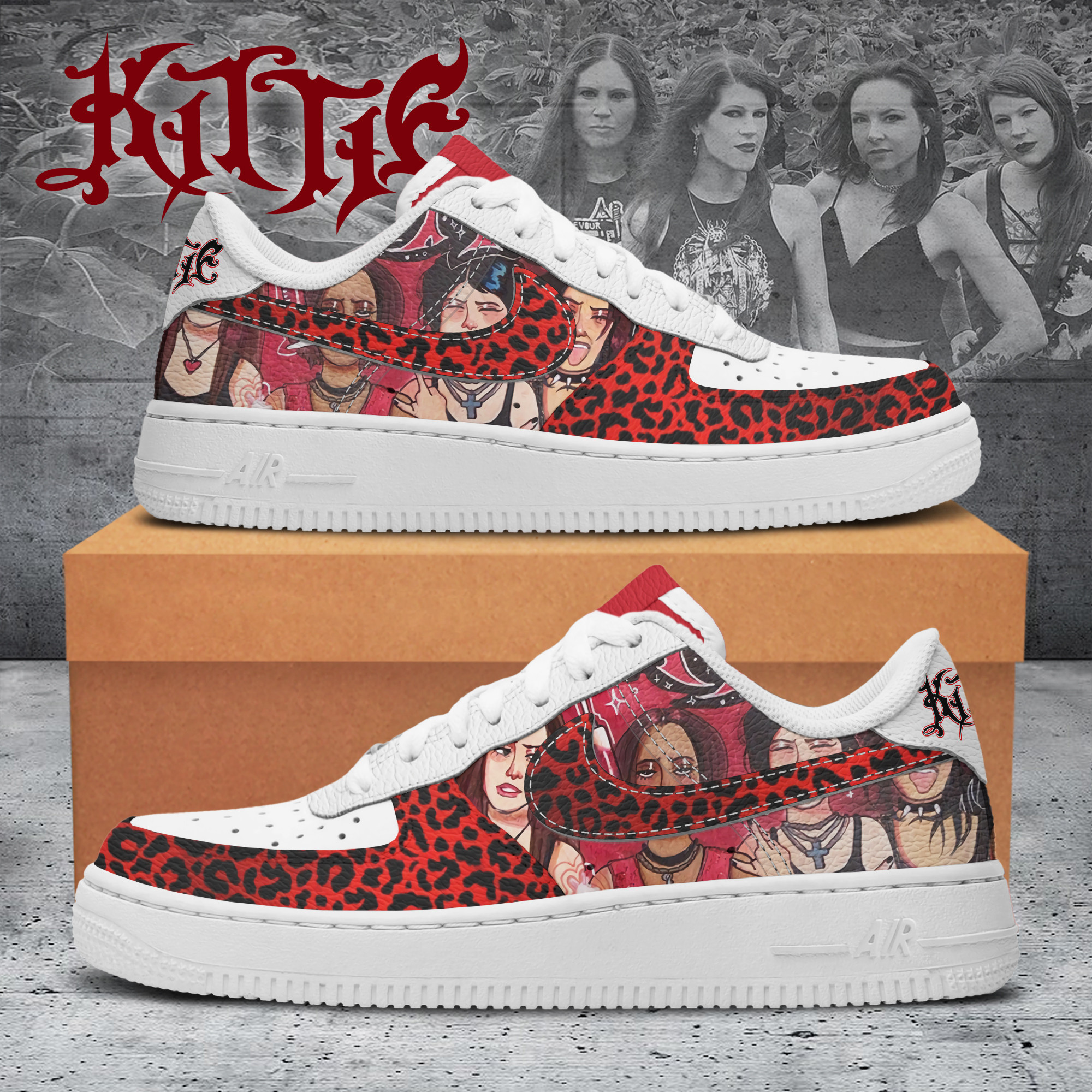 JWFancy Kittie Air Low-Top Sneakers Shoes For Men And Women