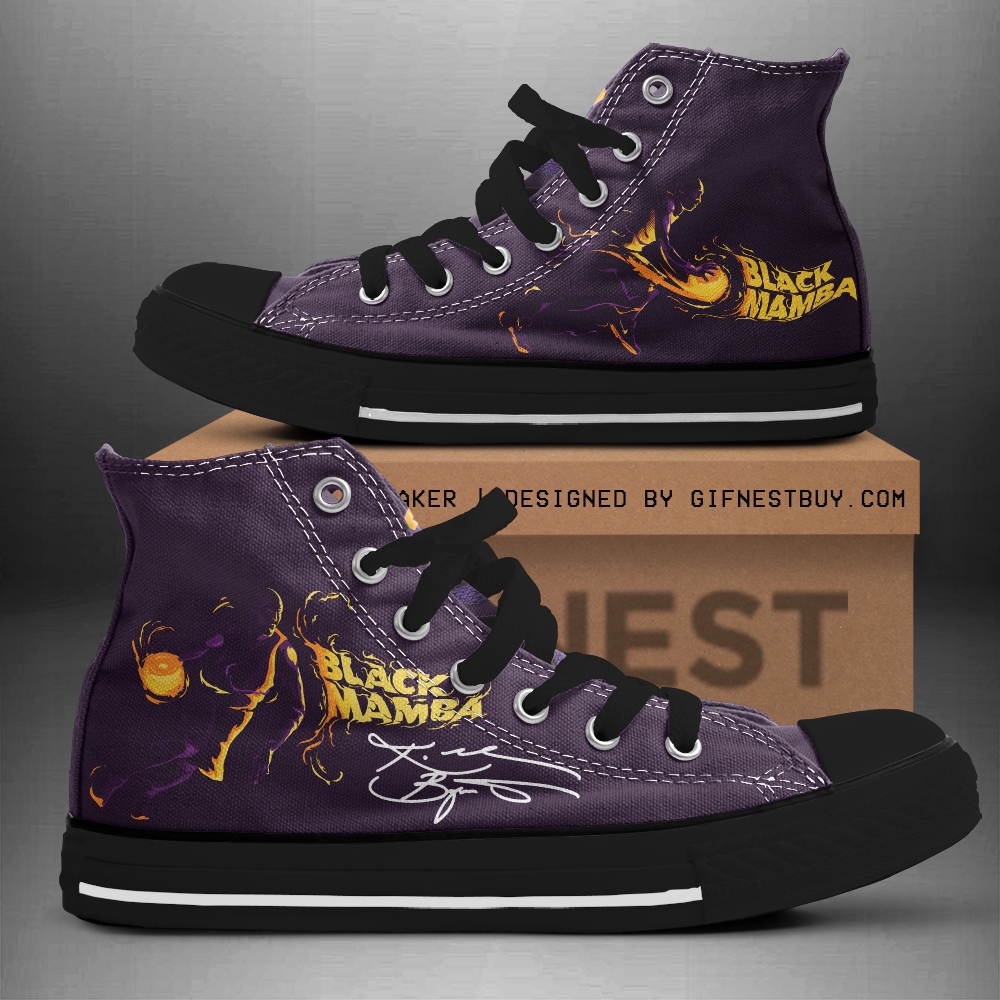 JWFancy Kobe Bryant High Top Canvas Sneakers Shoes For Men And Women