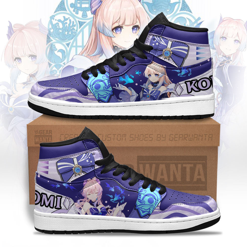 JWFancy Kokomi Genshin Impact AJ1 High Sneakers Shoes For Men And Women