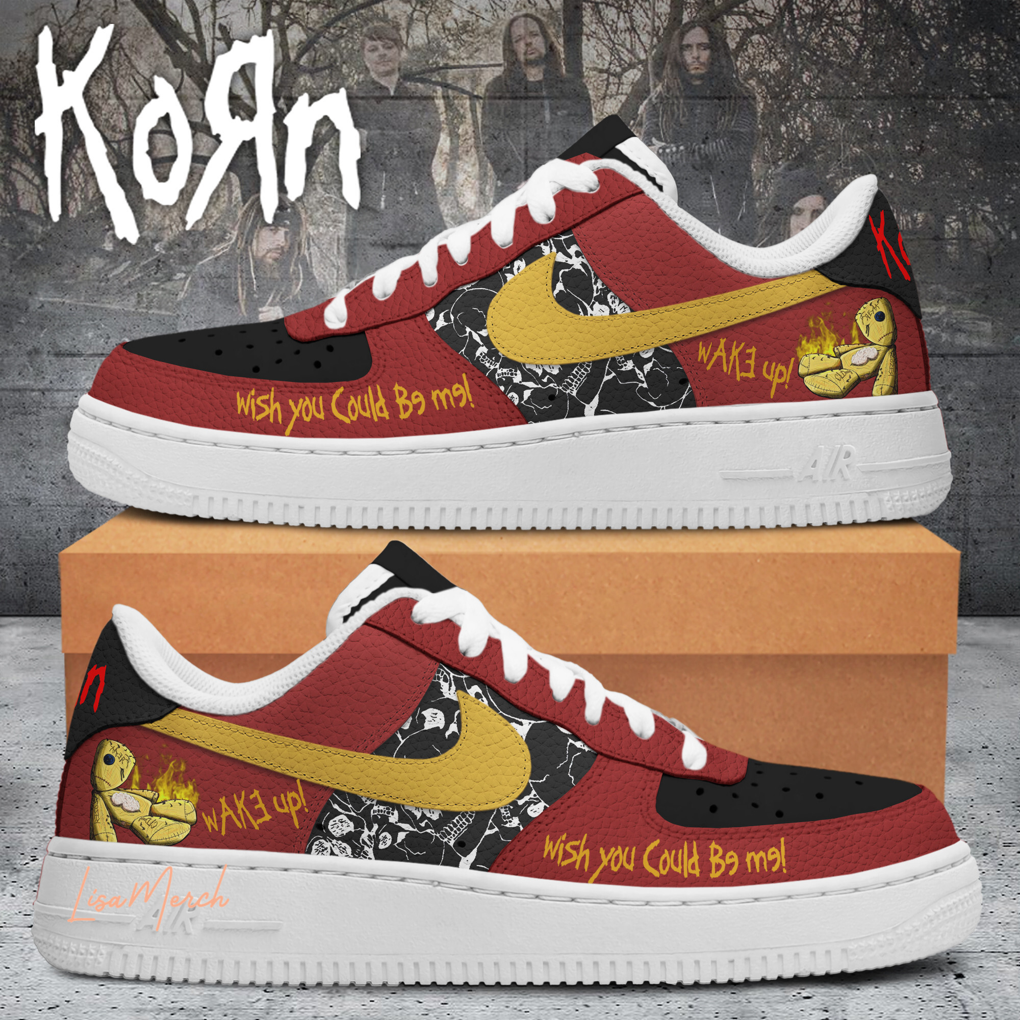 JWFancy Korn Air Low-Top Sneakers Shoes For Men And Women