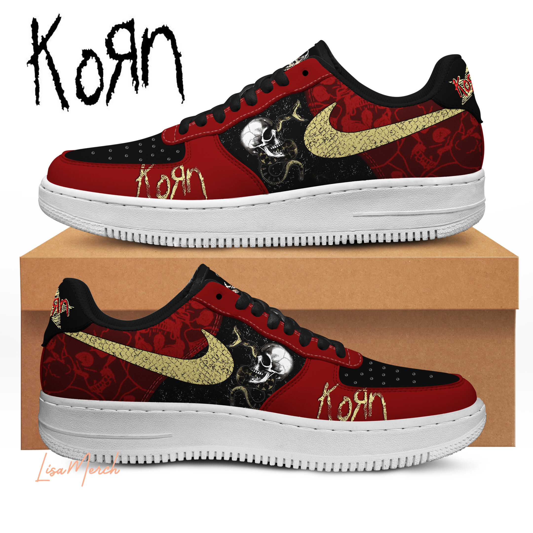 JWFancy Korn Air Low-Top Sneakers Shoes For Men And Women