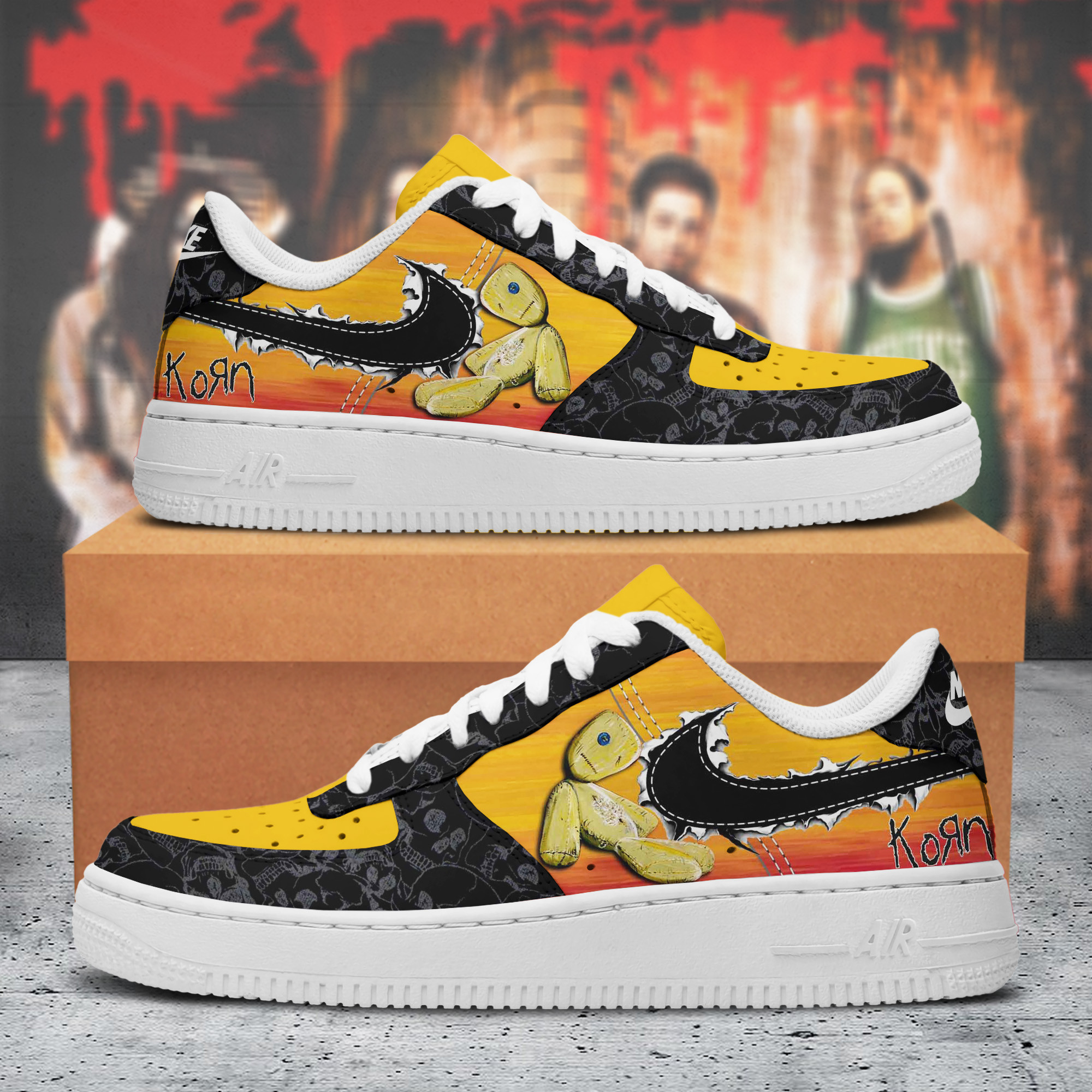JWFancy Korn Air Low-Top Sneakers Shoes For Men And Women