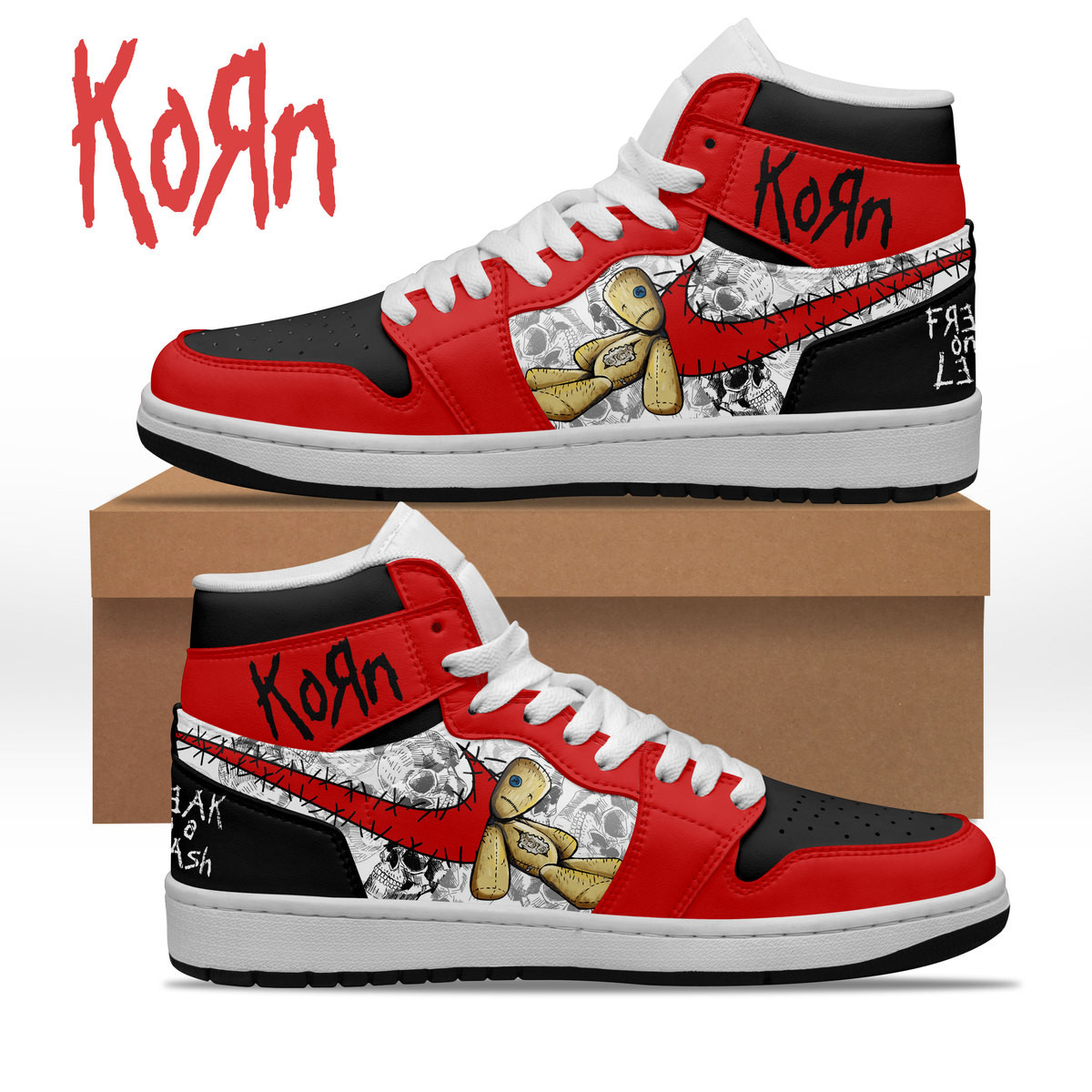 JWFancy Korn AJ1 High Sneakers Shoes For Men And Women
