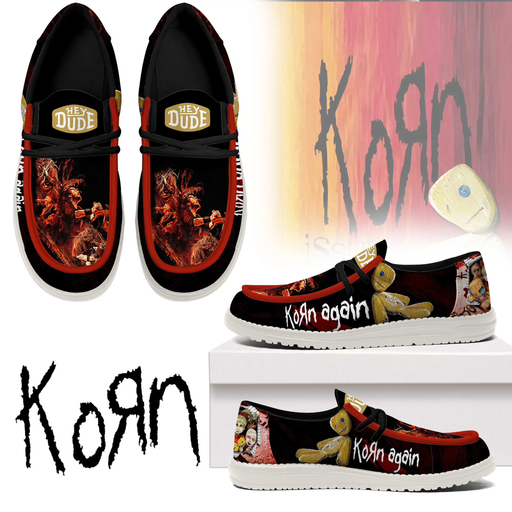 JWFancy Korn – Custom Name Hey Dude