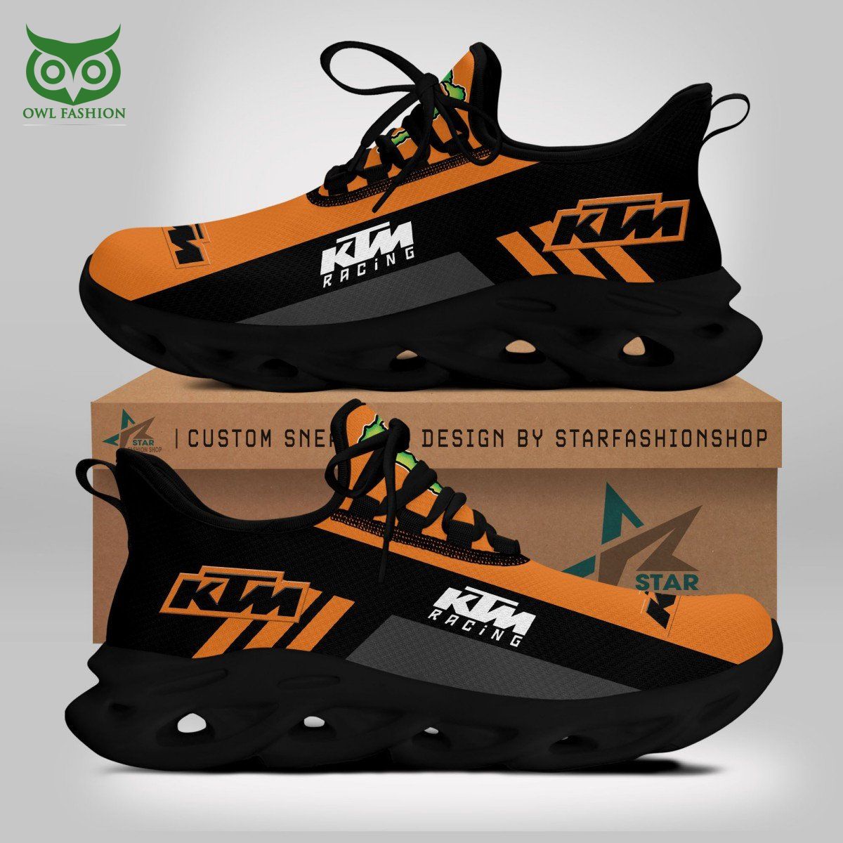 JWFancy KTM Racing Motor Car Brand Max Soul Shoes Sneakers For Men And Women