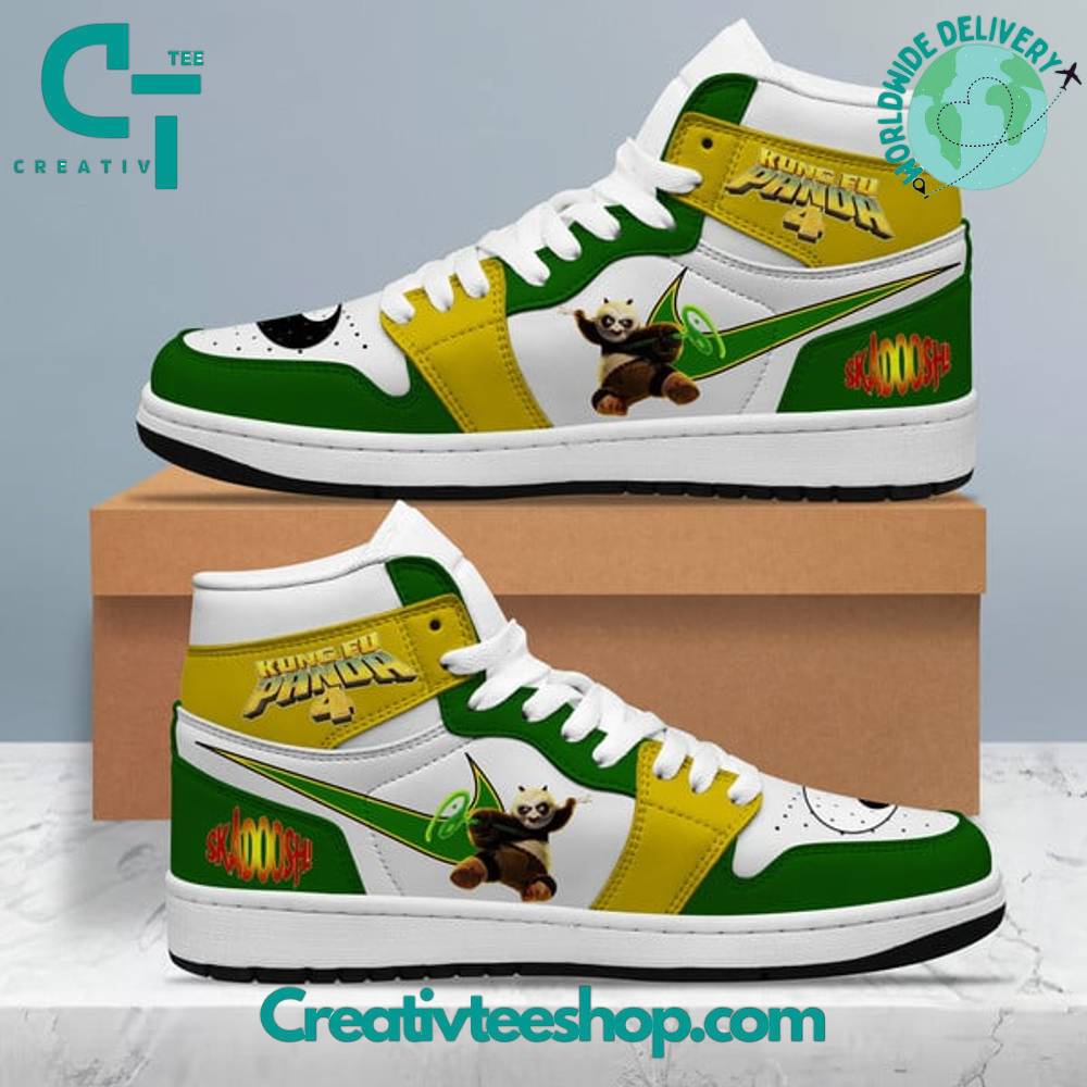 JWFancy Kung Fu Panda 4 AJ1 High Sneakers Shoes For Men And Women