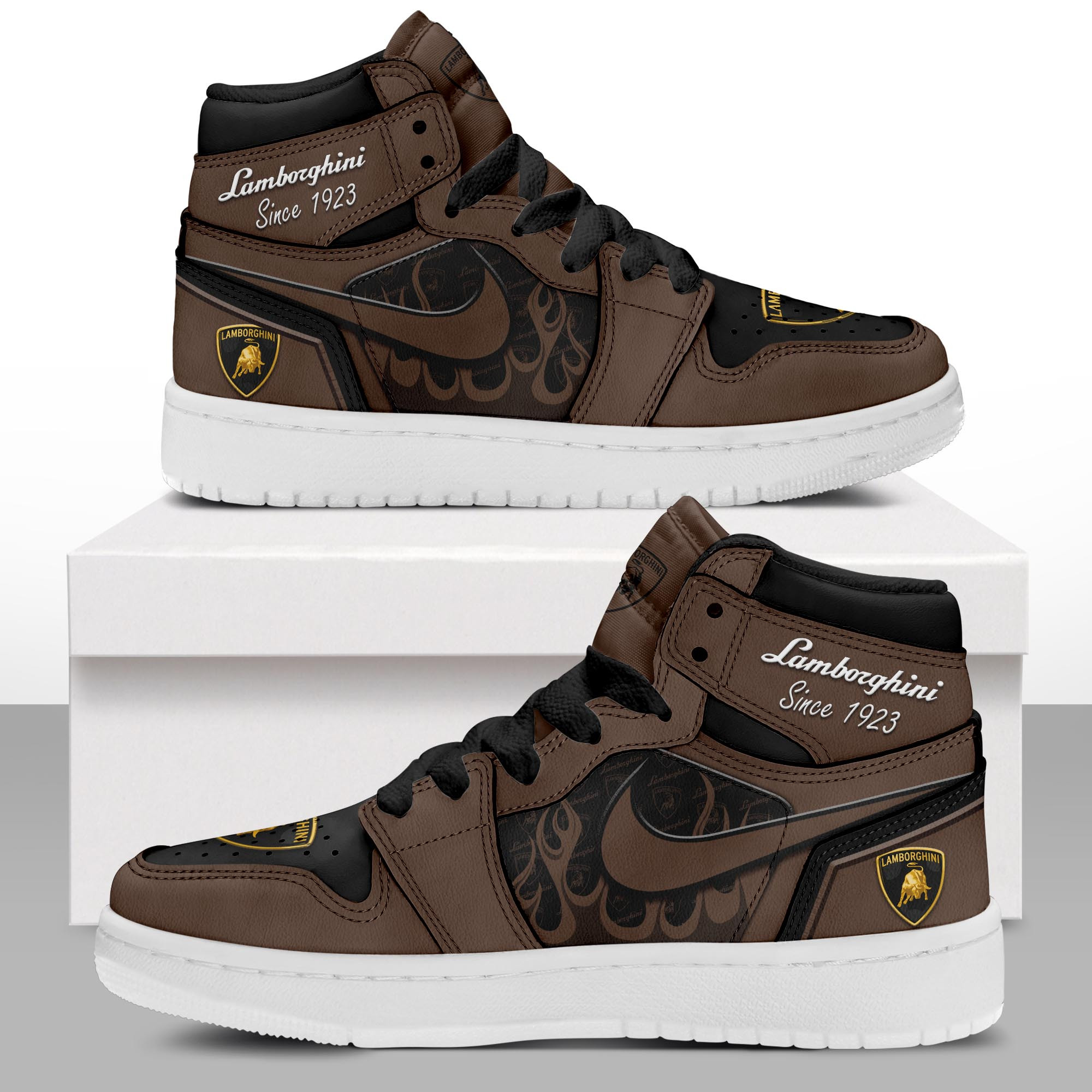 JWFancy Lamborghini AJ1 High Sneakers Shoes For Men And Women