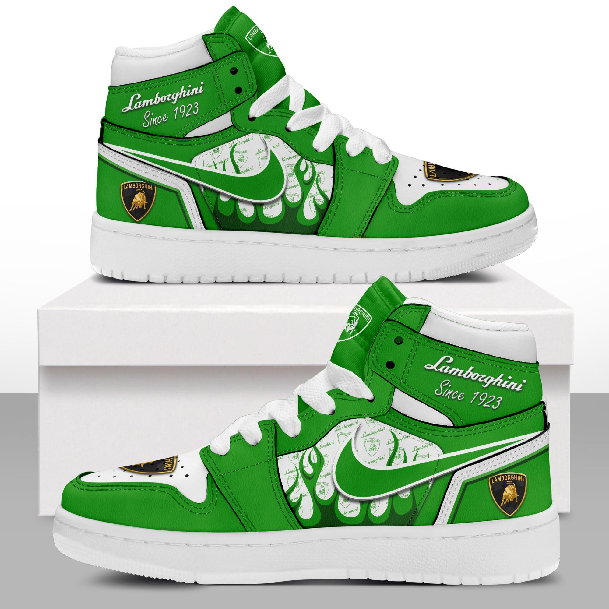 JWFancy Lamborghini AJ1 High Sneakers Shoes For Men And Women