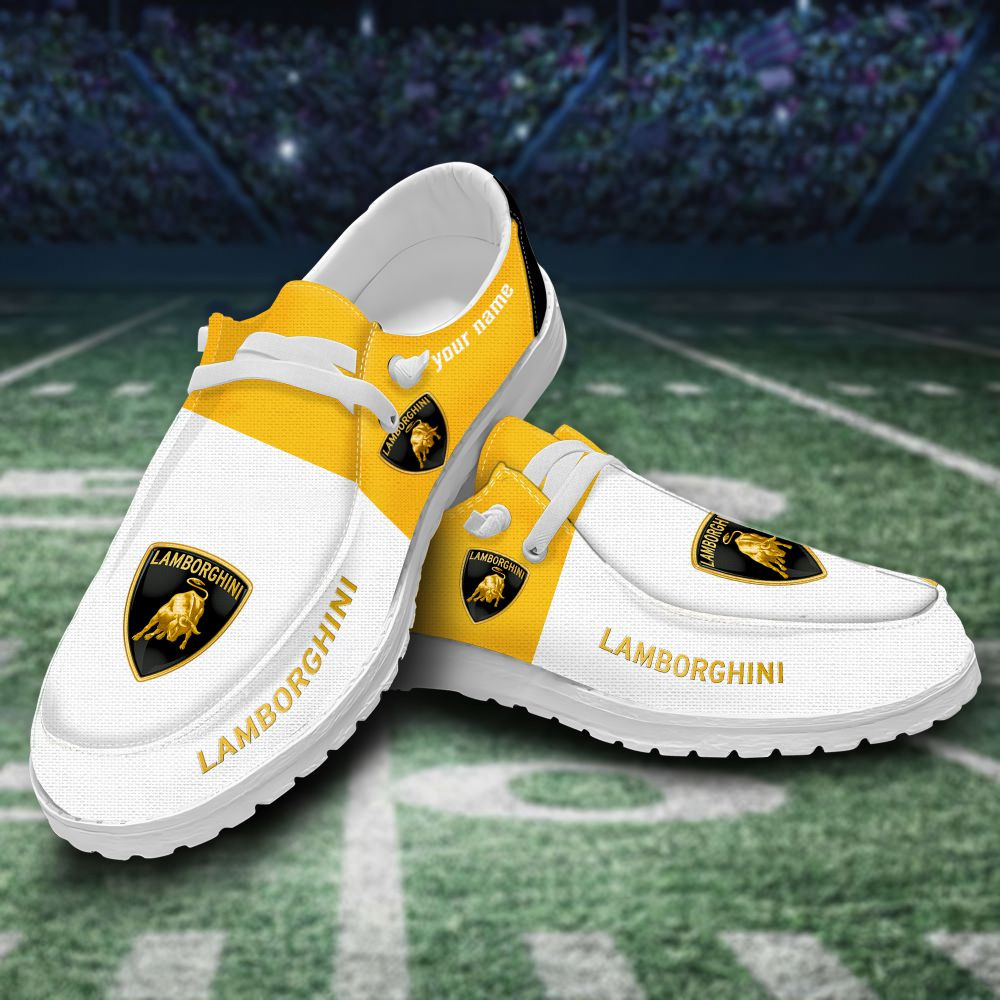 JWFancy Lamborghini Hey Dude Shoes Wally Men's Lace Up Loafers Comfortable For Men And Women