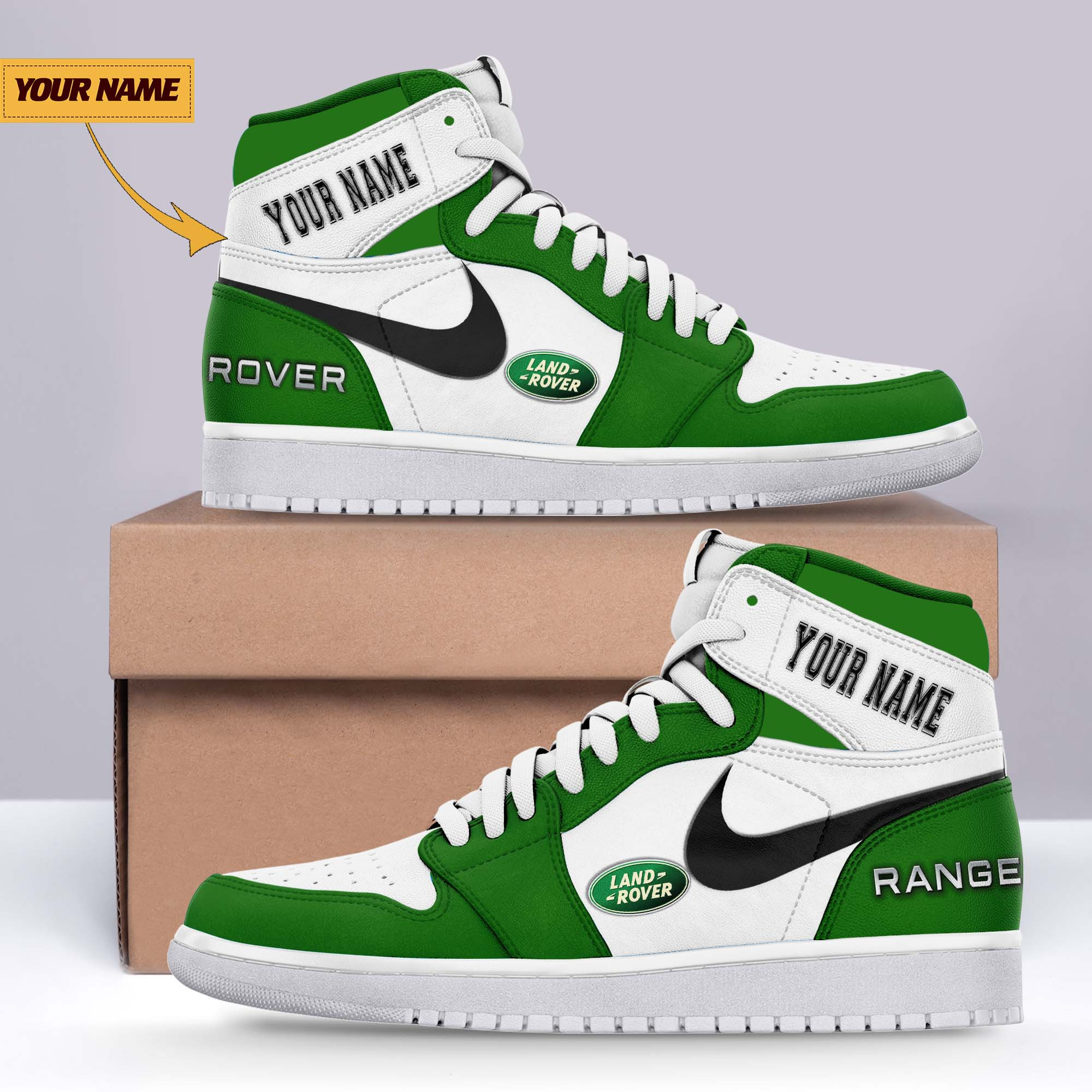 JWFancy Land-Rover AJ1 High Sneakers Shoes For Men And Women