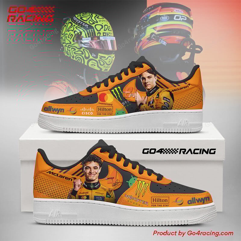 JWFancy Lando Norris and Oscar Piastri - Mclaren Air Low-Top Sneakers Shoes For Men And Women