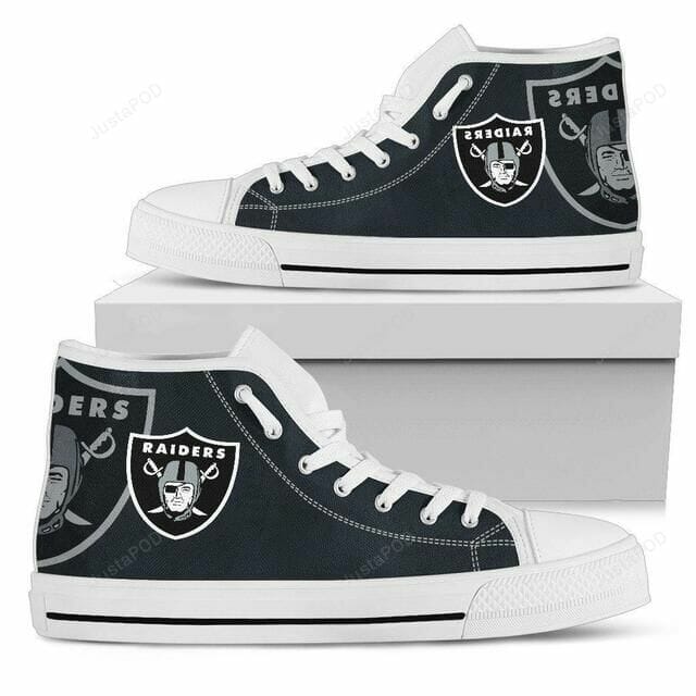 JWFancy Las Vegas Raiders High Top Canvas Sneakers Shoes For Men And Women