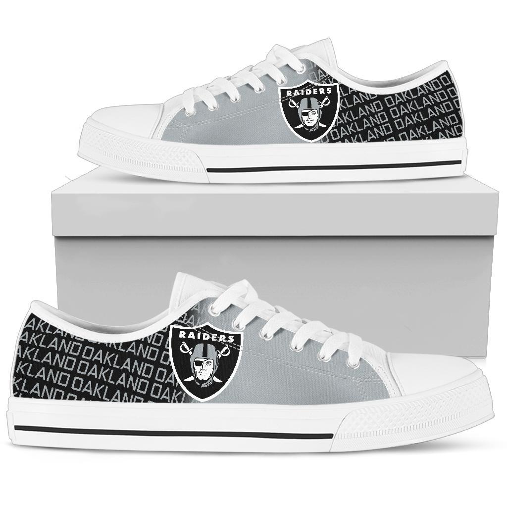 JWFancy Las Vegas Raiders Low Top Canvas Sneakers Shoes For Men And Women