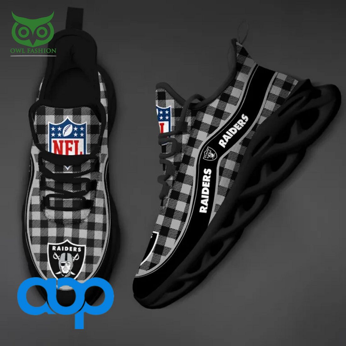 JWFancy Las Vegas Raiders Max Soul Shoes Sneakers For Men And Women