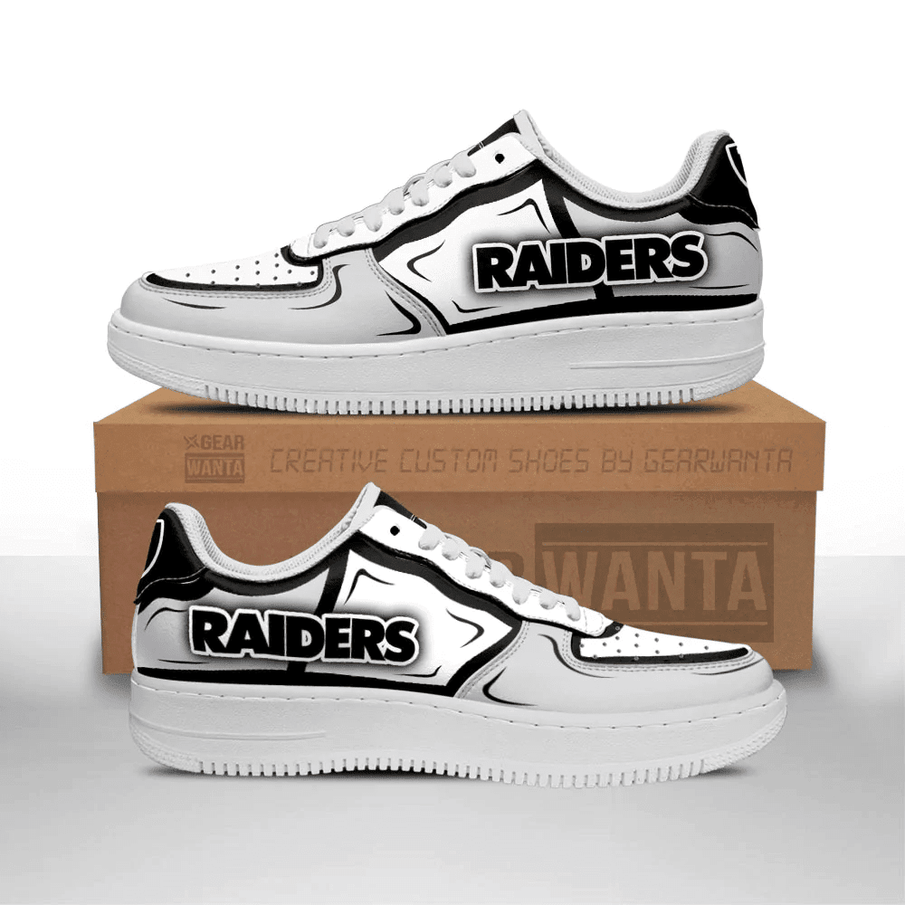 JWFancy Las Vegas Raiders NFL Air Low-Top Sneakers Shoes For Men And Women