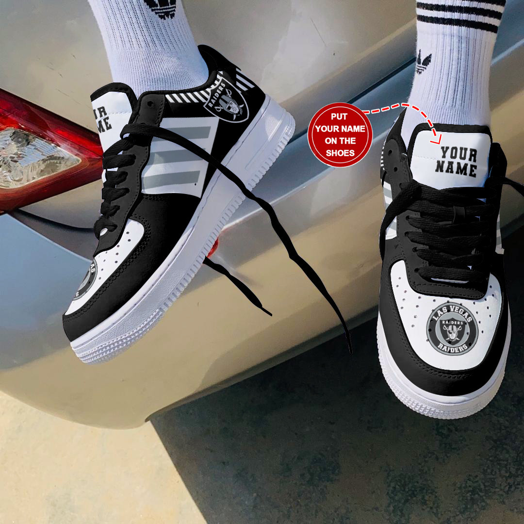 JWFancy Las Vegas Raiders NFL Air Low-Top Sneakers Shoes For Men And Women