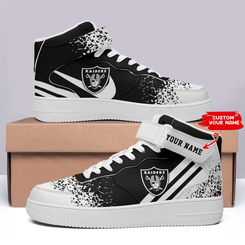 JWFancy Las Vegas Raiders NFL Air Low-Top Sneakers Shoes For Men And Women
