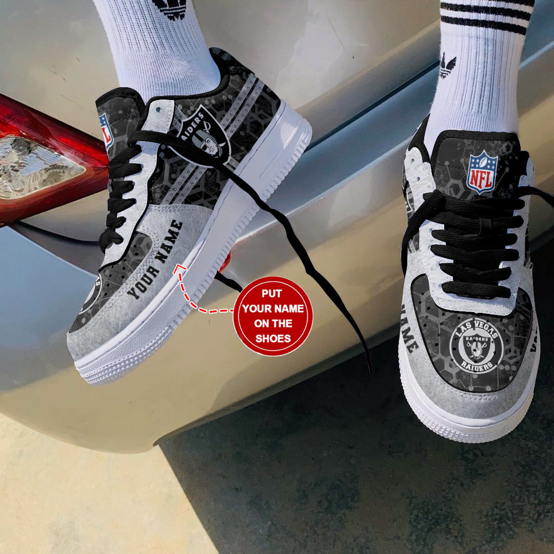 JWFancy Las Vegas Raiders NFL Air Low-Top Sneakers Shoes For Men And Women