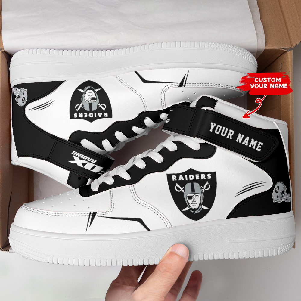 JWFancy Las Vegas Raiders NFL Air Low-Top Sneakers Shoes For Men And Women