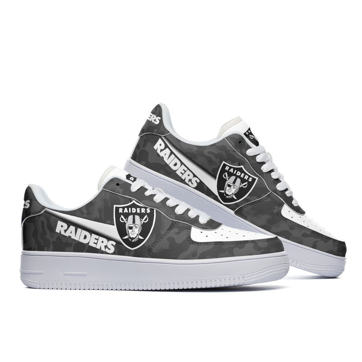 JWFancy Las Vegas Raiders NFL Air Low-Top Sneakers Shoes For Men And Women