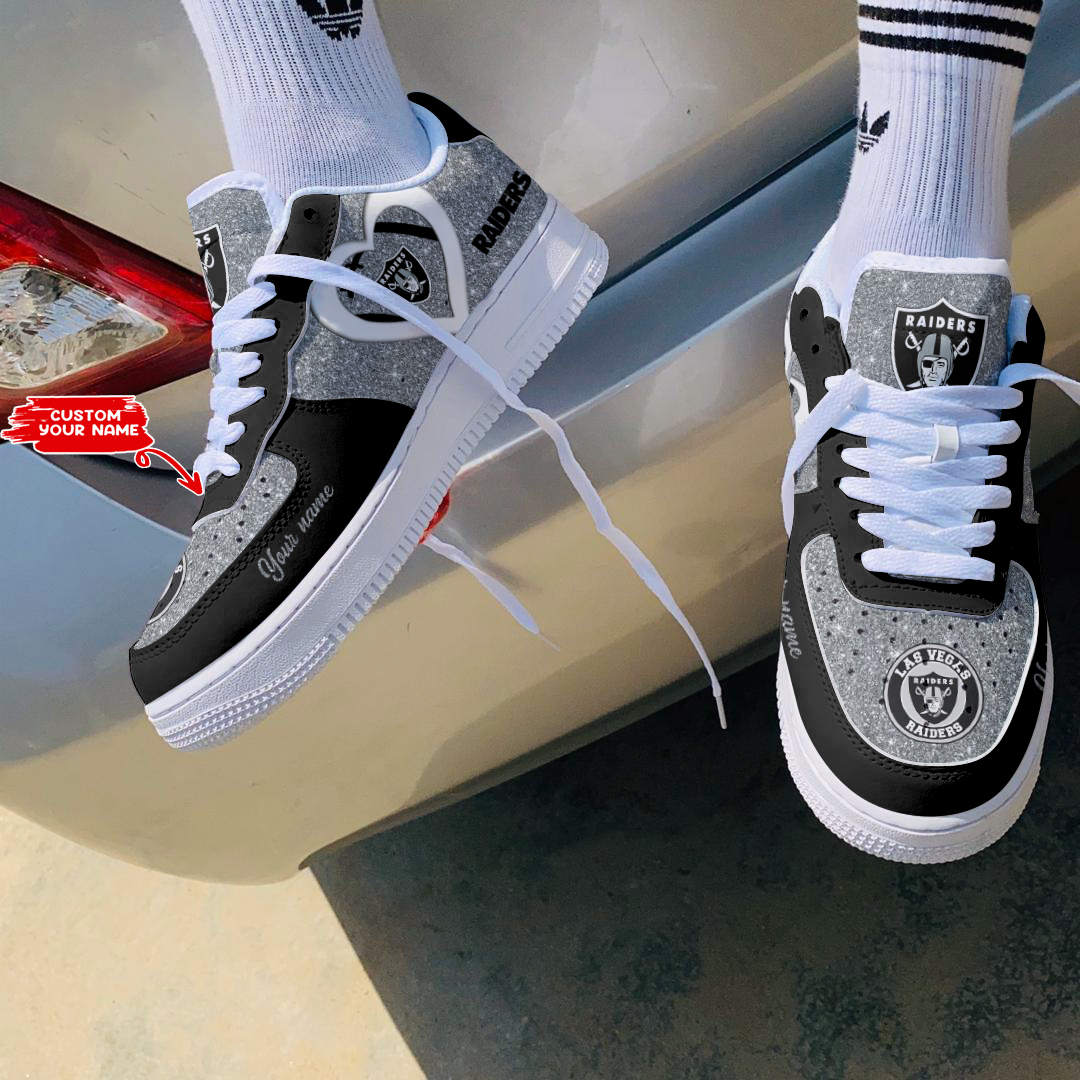 JWFancy Las Vegas Raiders NFL Air Low-Top Sneakers Shoes For Men And Women