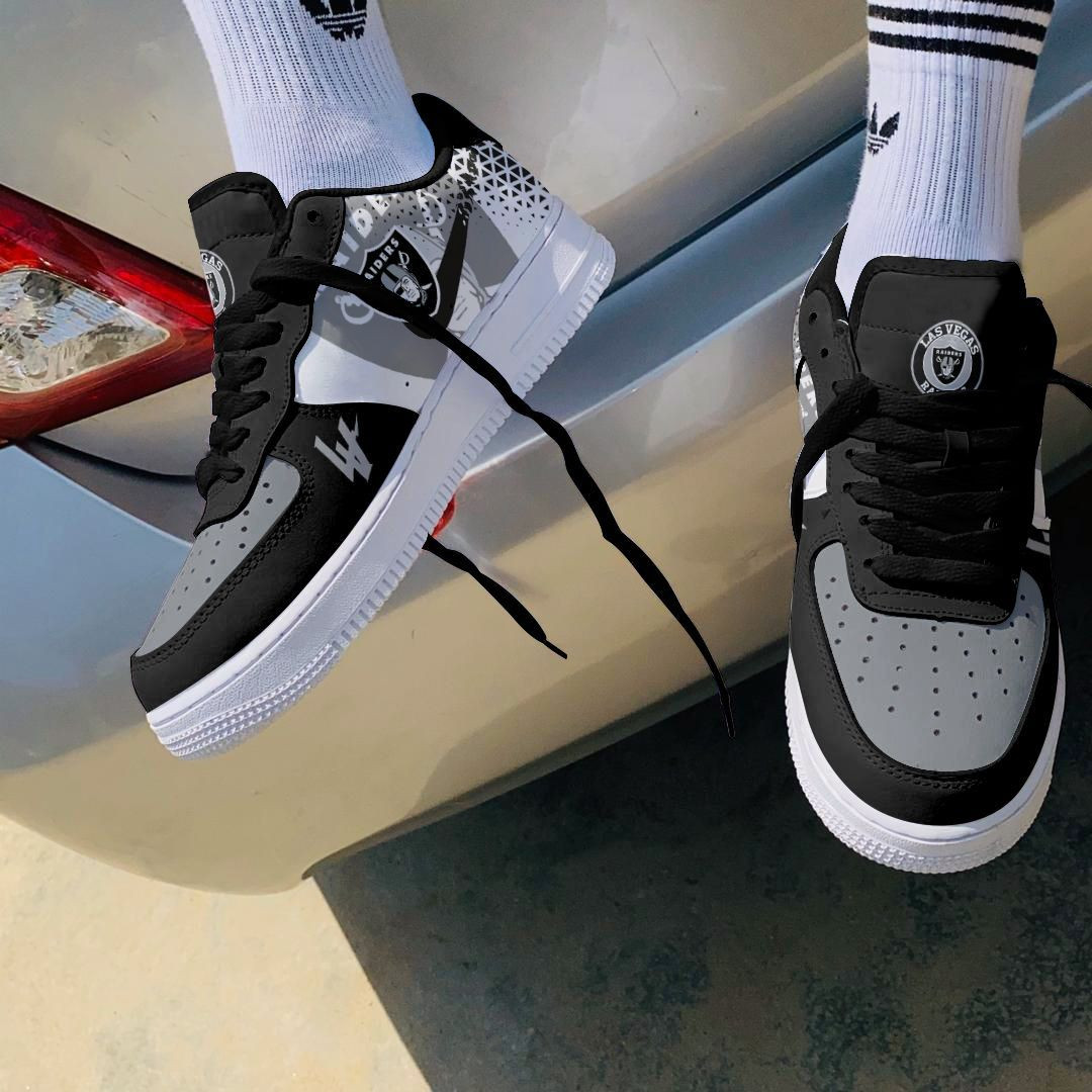 JWFancy Las Vegas Raiders NFL Air Low-Top Sneakers Shoes For Men And Women