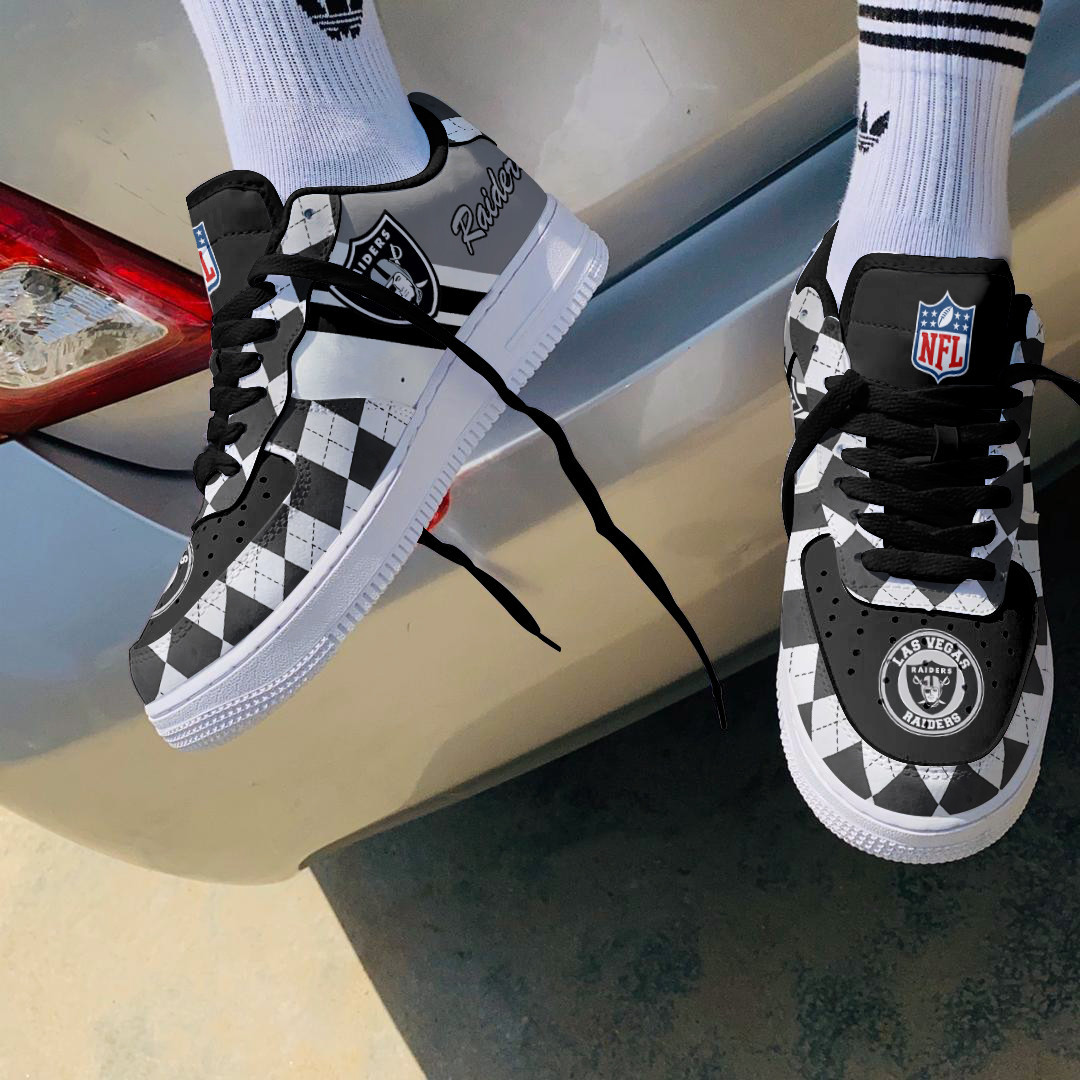 JWFancy Las Vegas Raiders NFL Air Low-Top Sneakers Shoes For Men And Women