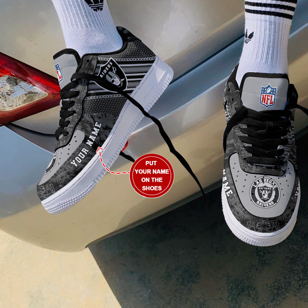 JWFancy Las Vegas Raiders NFL Air Low-Top Sneakers Shoes For Men And Women