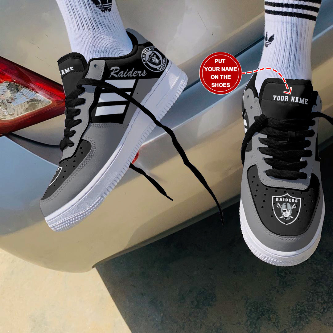 JWFancy Las Vegas Raiders NFL Air Low-Top Sneakers Shoes For Men And Women
