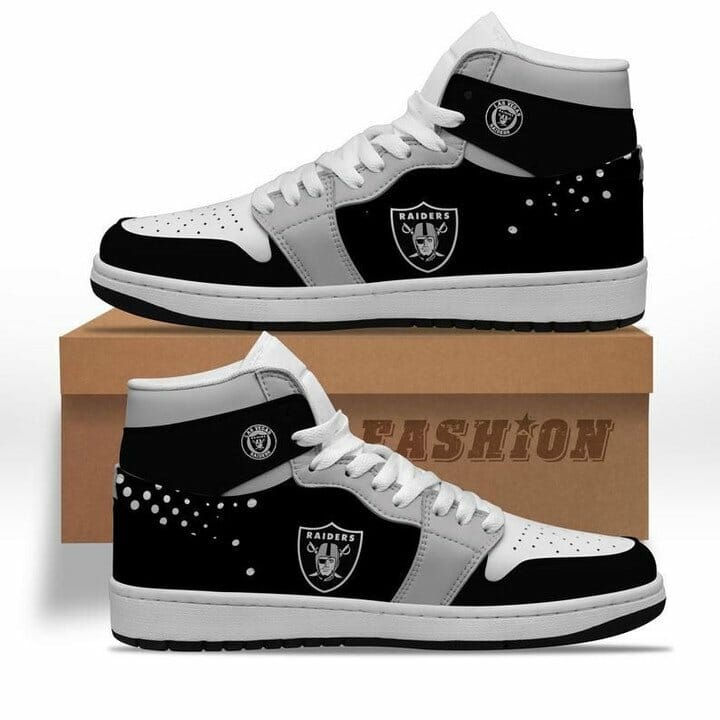 JWFancy Las Vegas Raiders NFL AJ1 High Sneakers Shoes For Men And Women