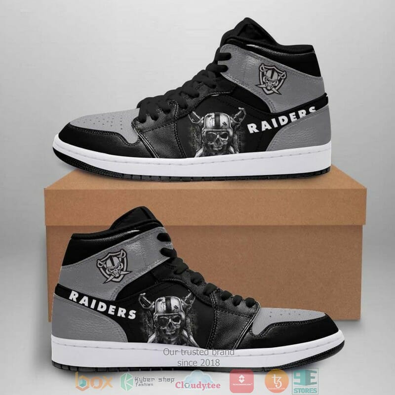 JWFancy Las Vegas Raiders NFL AJ1 High Sneakers Shoes For Men And Women