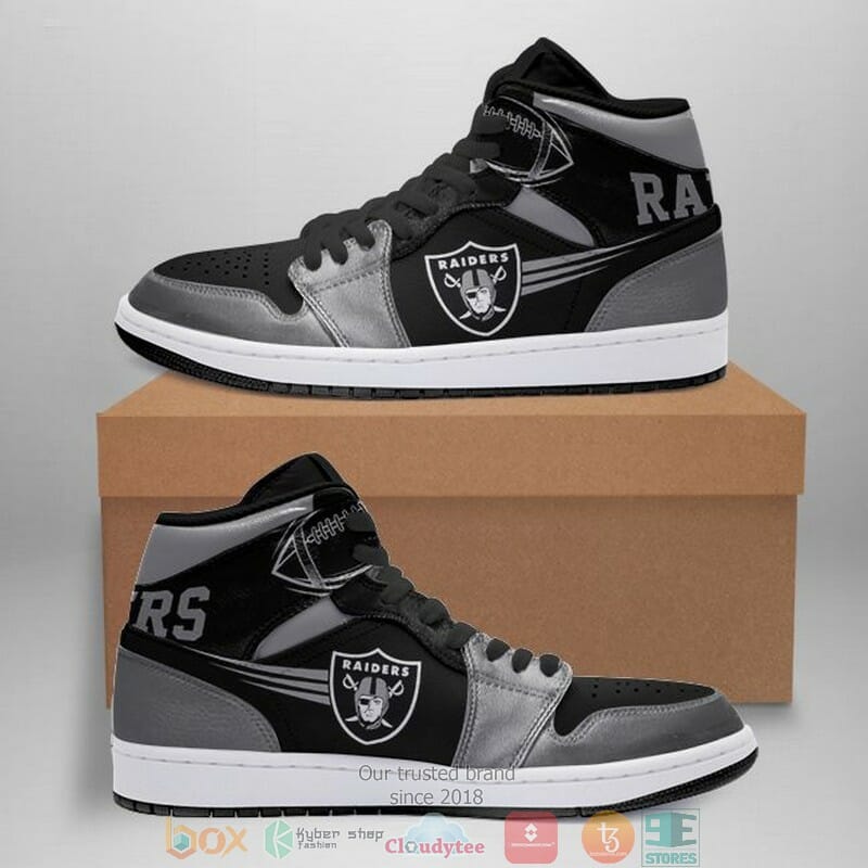 JWFancy Las Vegas Raiders NFL AJ1 High Sneakers Shoes For Men And Women