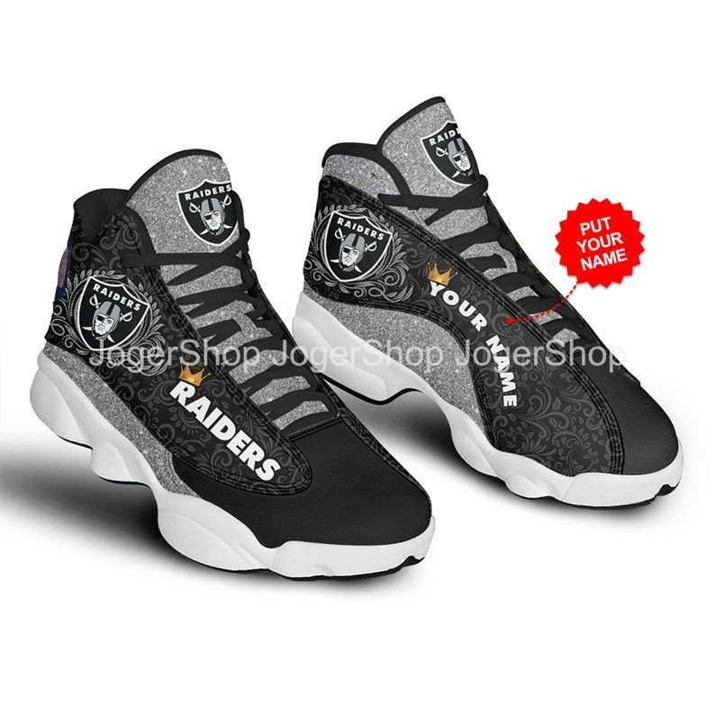 JWFancy Las Vegas Raiders NFL AJ13 Sneakers Shoes For Men And Women