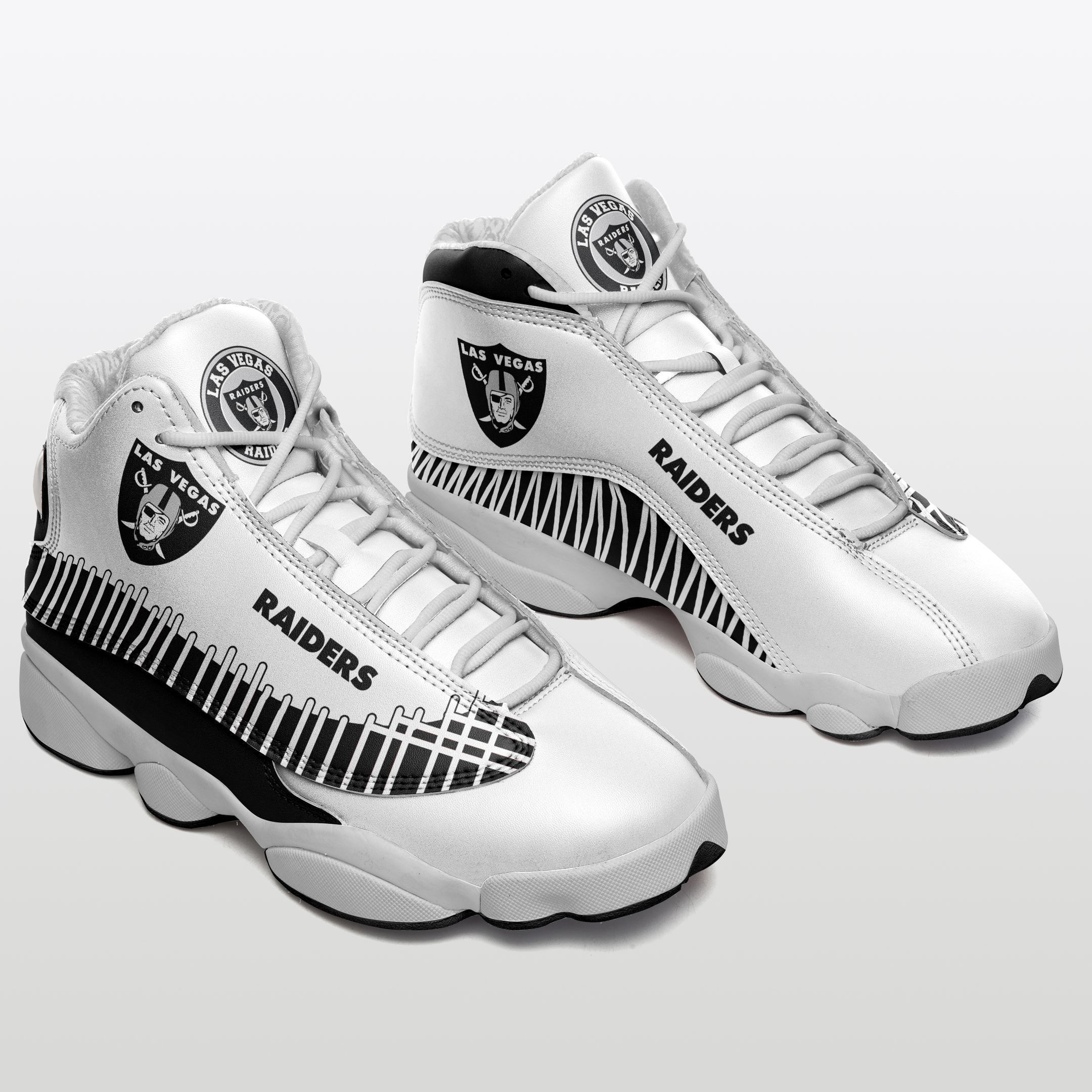 JWFancy Las Vegas Raiders NFL AJ13 Sneakers Shoes For Men And Women