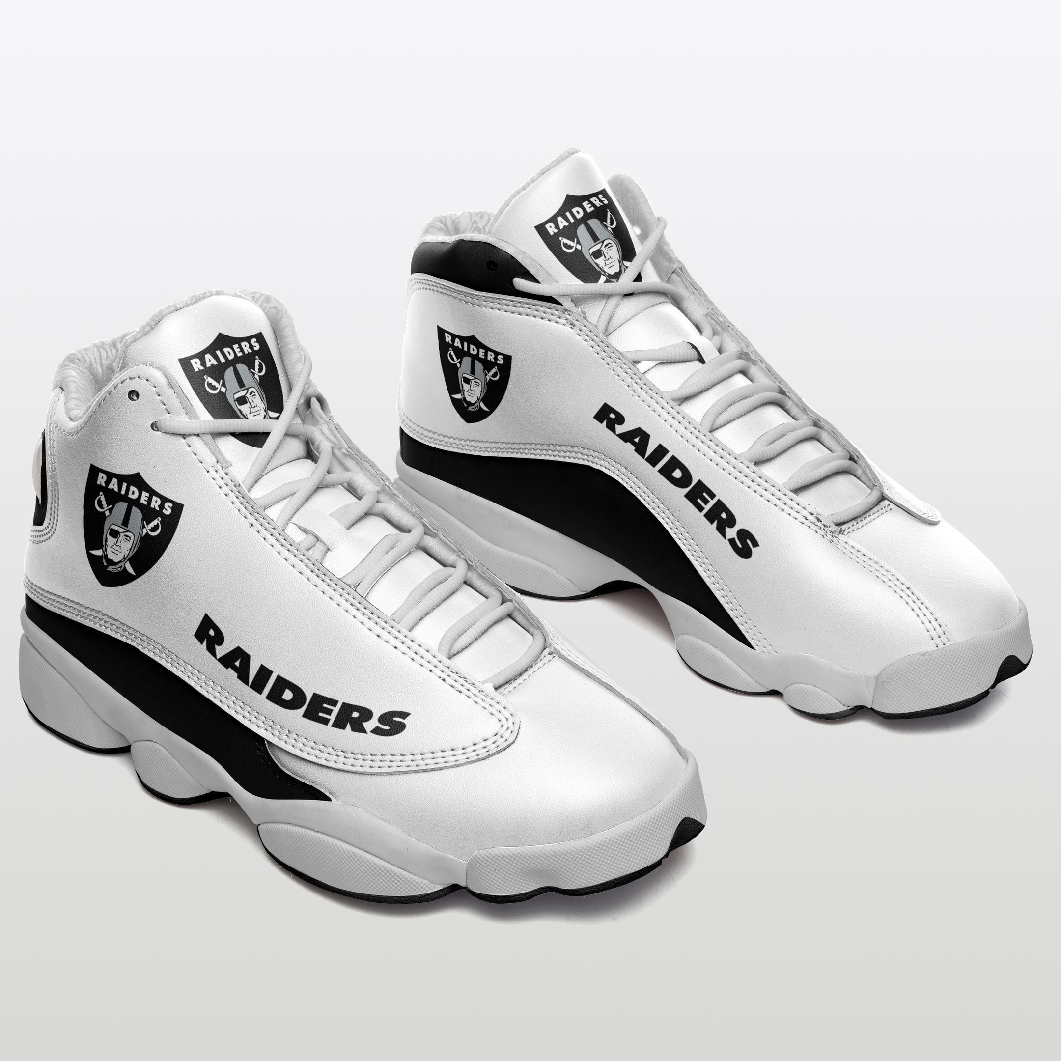 JWFancy Las Vegas Raiders NFL AJ13 Sneakers Shoes For Men And Women