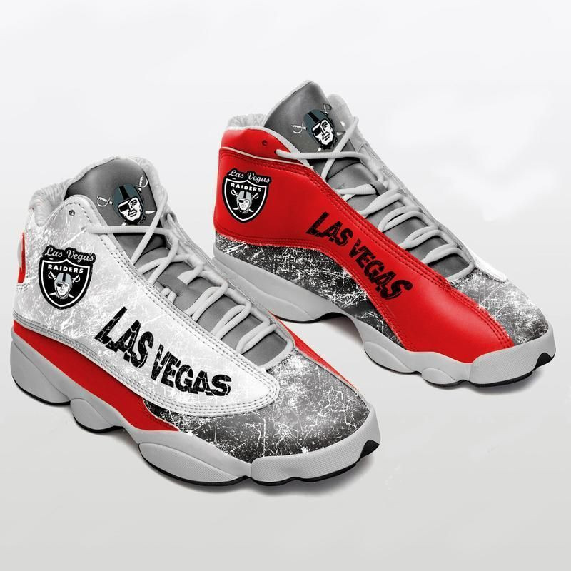 JWFancy Las Vegas Raiders NFL AJ13 Sneakers Shoes For Men And Women