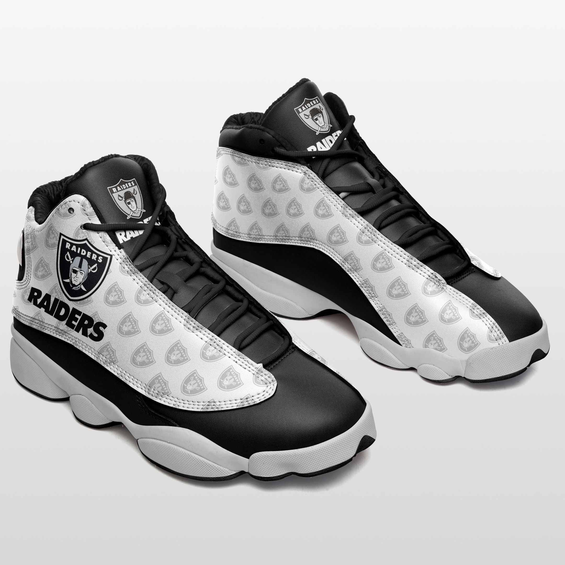 JWFancy Las Vegas Raiders NFL AJ13 Sneakers Shoes For Men And Women