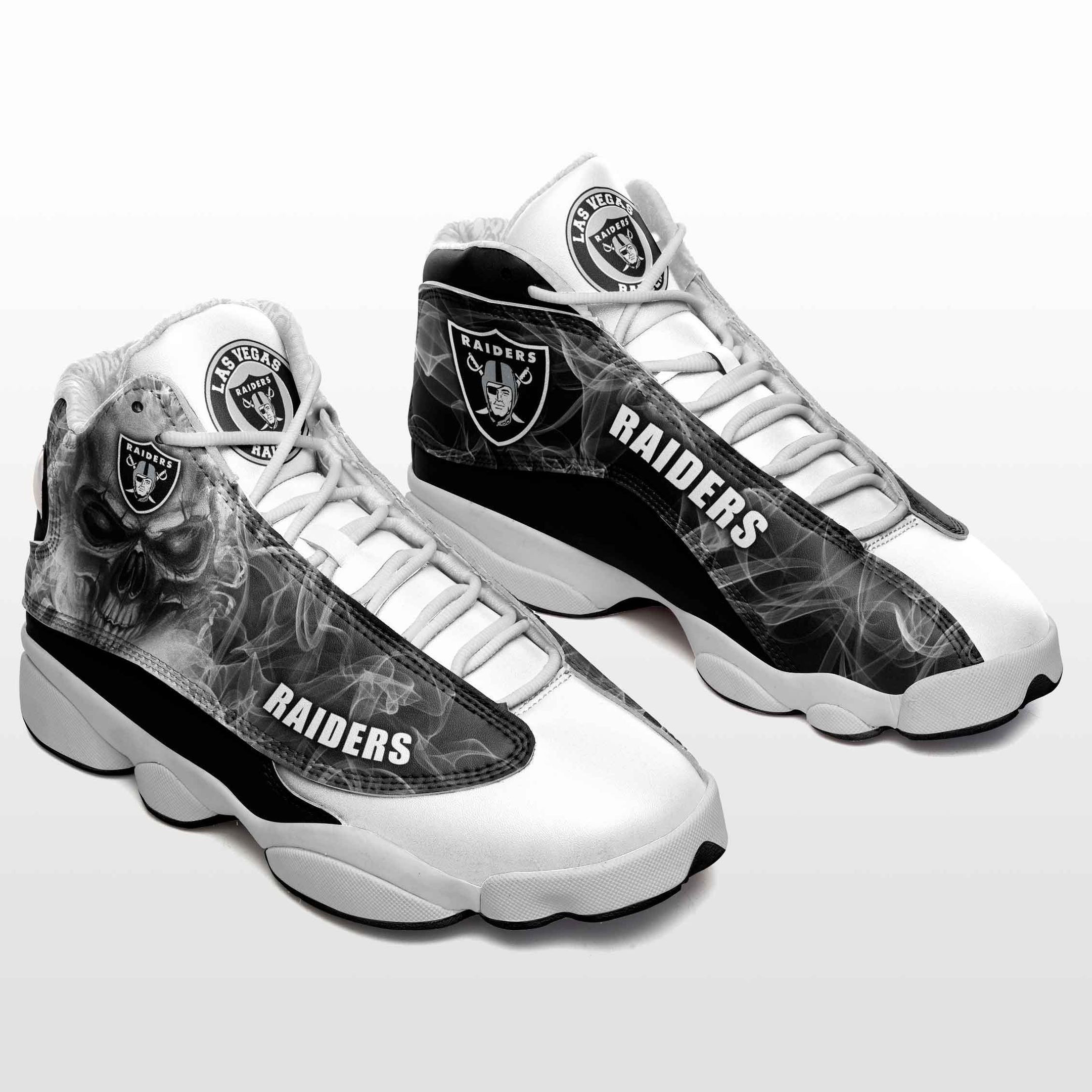 JWFancy Las Vegas Raiders NFL AJ13 Sneakers Shoes For Men And Women
