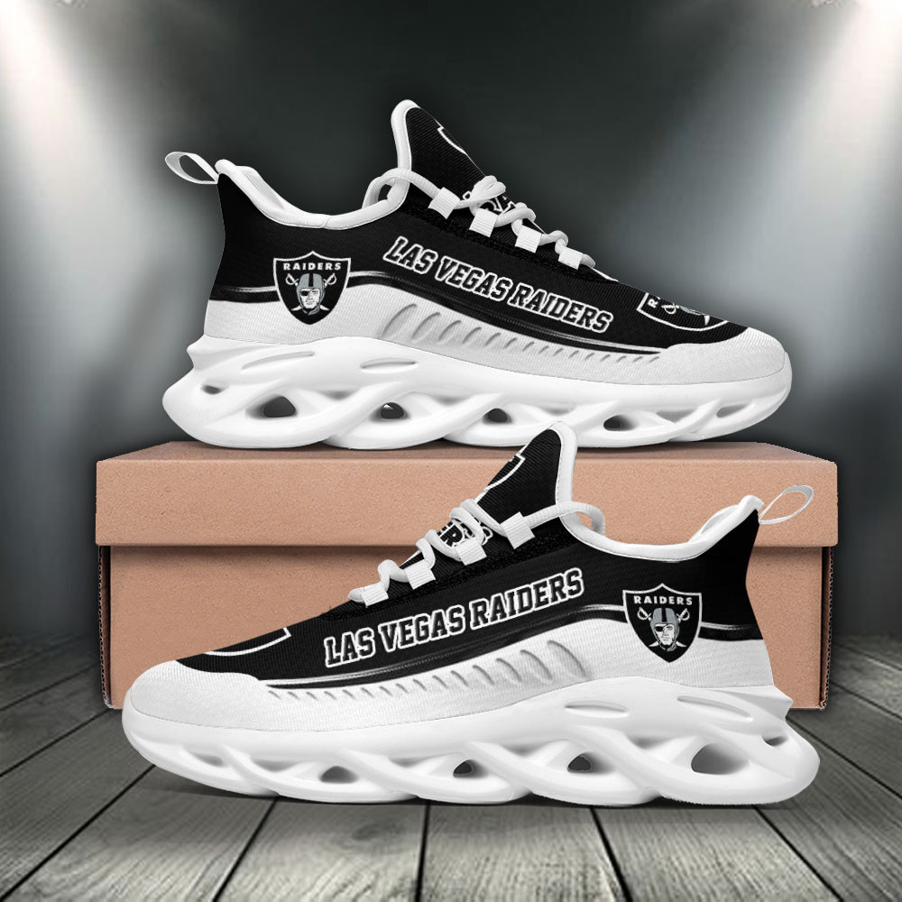 JWFancy Las Vegas Raiders NFL Max Soul Shoes Sneakers For Men And Women