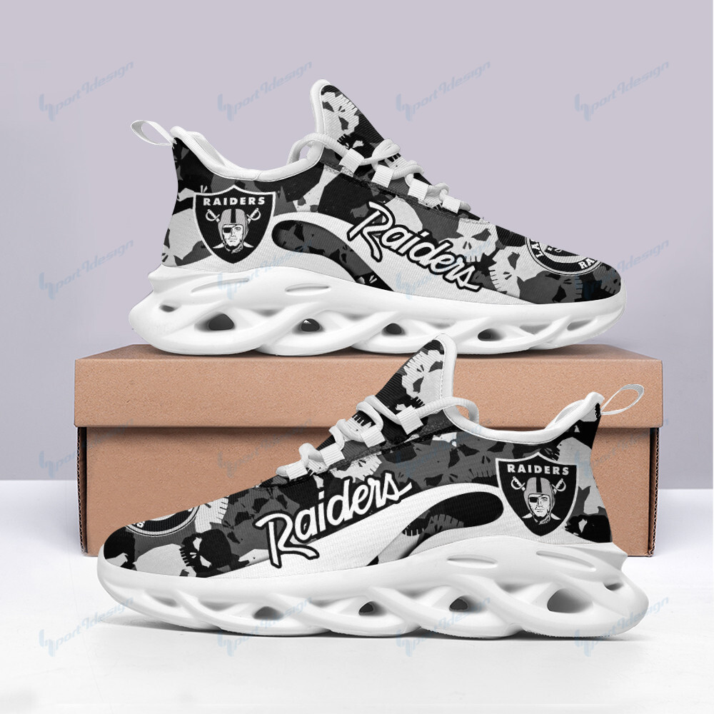 JWFancy Las Vegas Raiders NFL Max Soul Shoes Sneakers For Men And Women