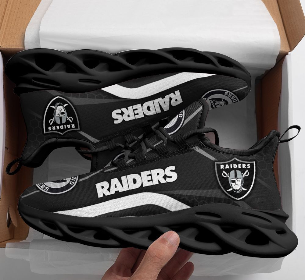 JWFancy Las Vegas Raiders NFL Max Soul Shoes Sneakers For Men And Women