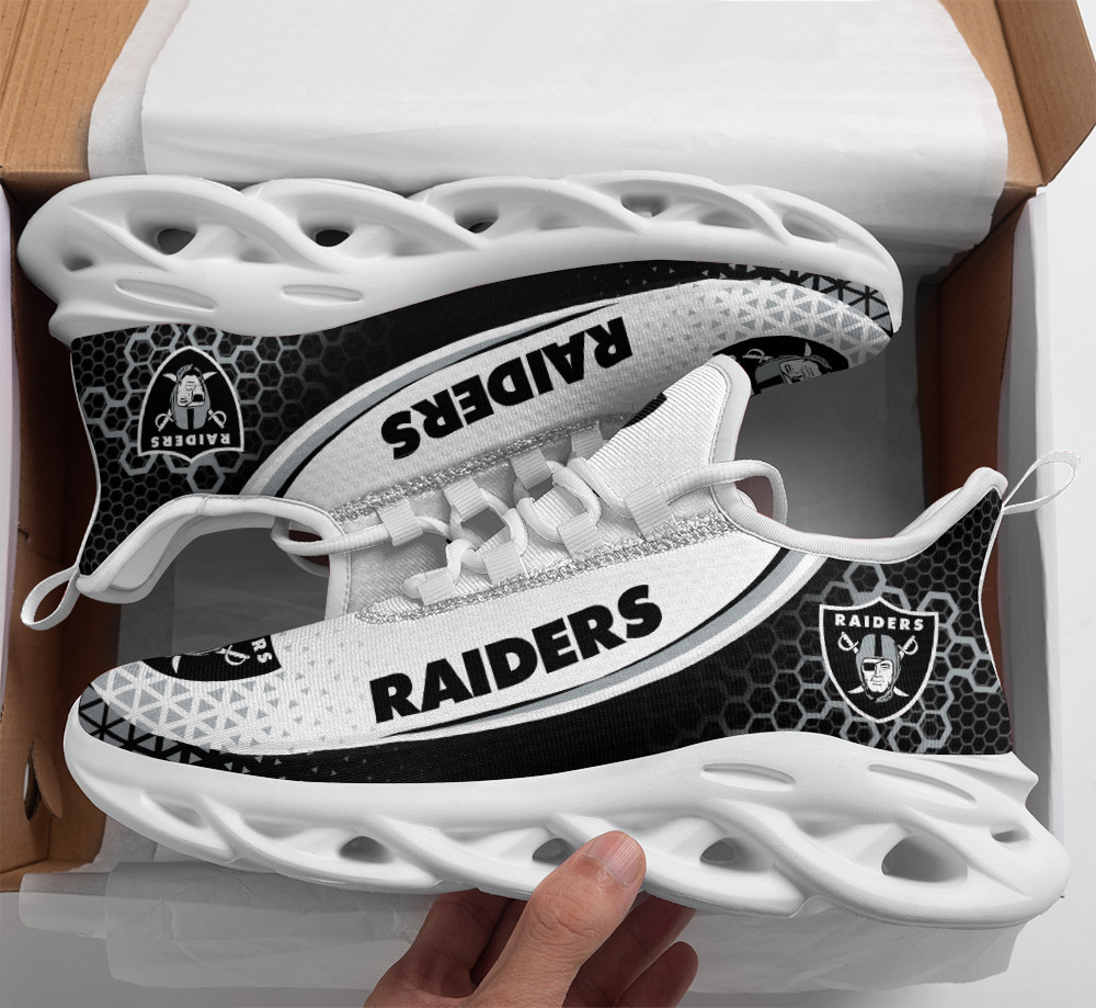 JWFancy Las Vegas Raiders NFL Max Soul Shoes Sneakers For Men And Women