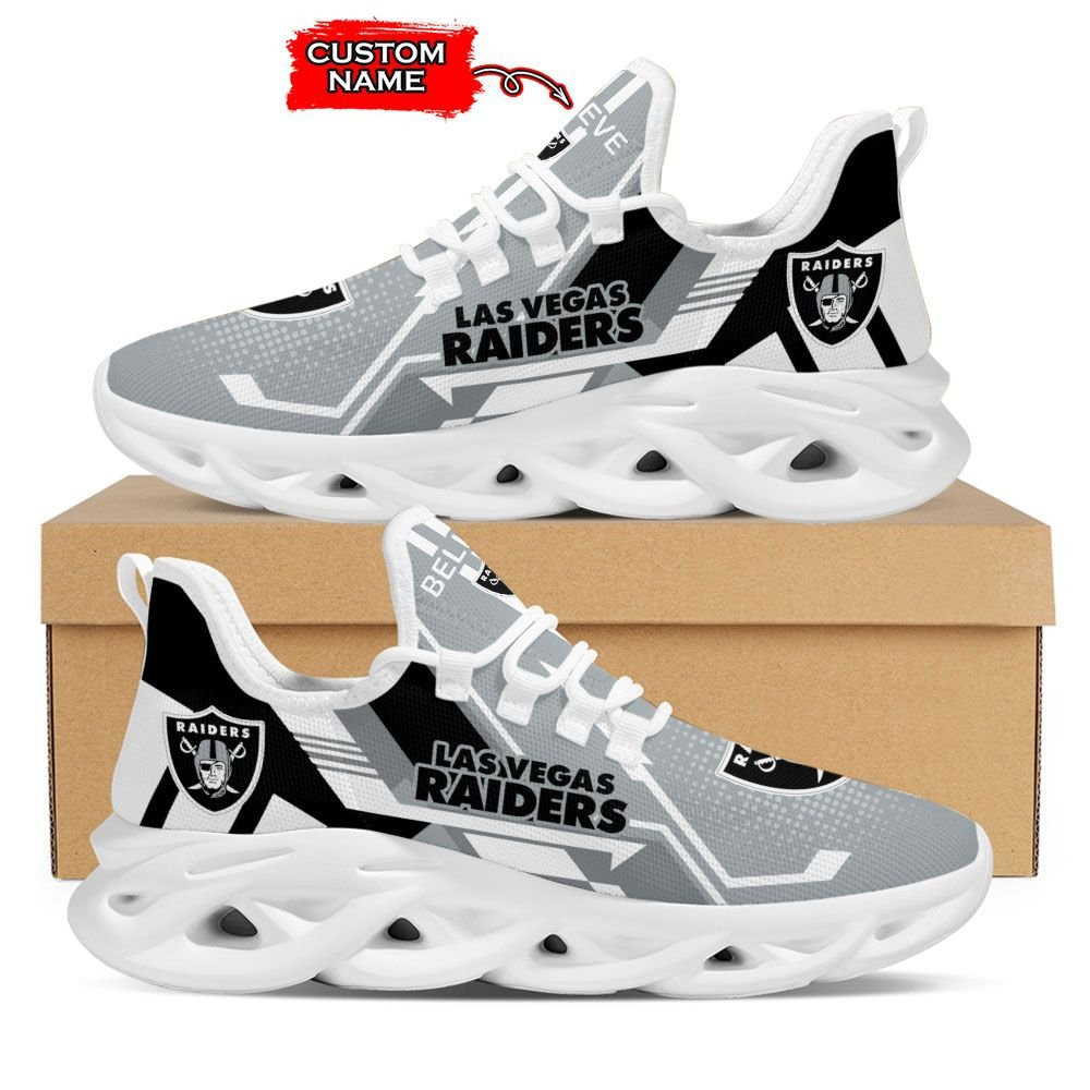 JWFancy Las Vegas Raiders NFL Max Soul Shoes Sneakers For Men And Women