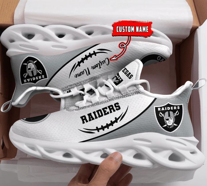 JWFancy Las Vegas Raiders NFL Max Soul Shoes Sneakers For Men And Women