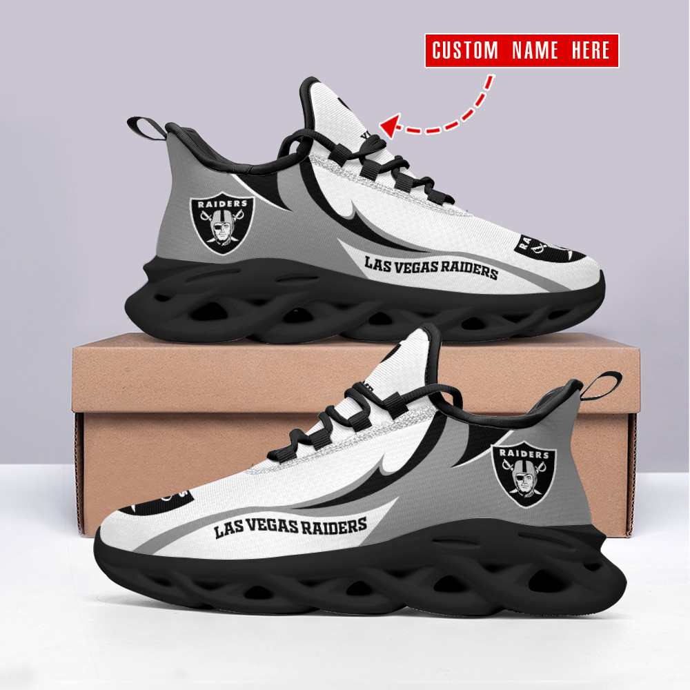 JWFancy Las Vegas Raiders NFL Max Soul Shoes Sneakers For Men And Women